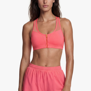 Brassière Zip Tech Mesh - Papaya
