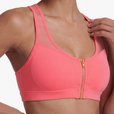 Brassière Zip Tech Mesh - Papaya