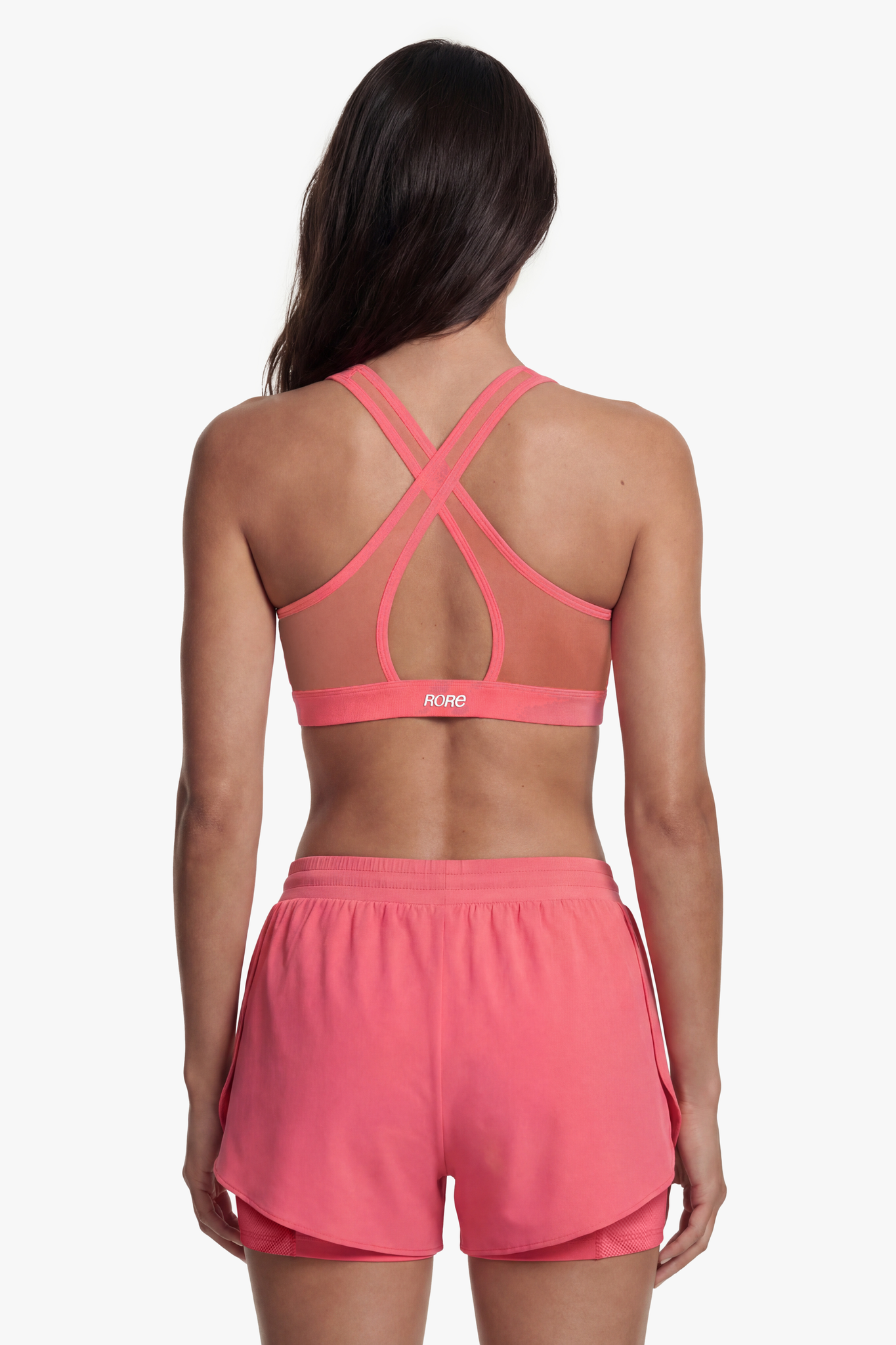 Brassière Zip Tech Mesh - Papaya