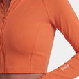 Veste Zip Tech Crop - Apricot