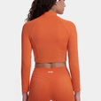 Veste Zip Tech Crop - Apricot