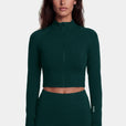 Veste Zip Tech Crop - Deep Mist