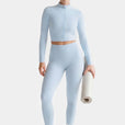 Veste Zip Tech Crop - Ice Blue