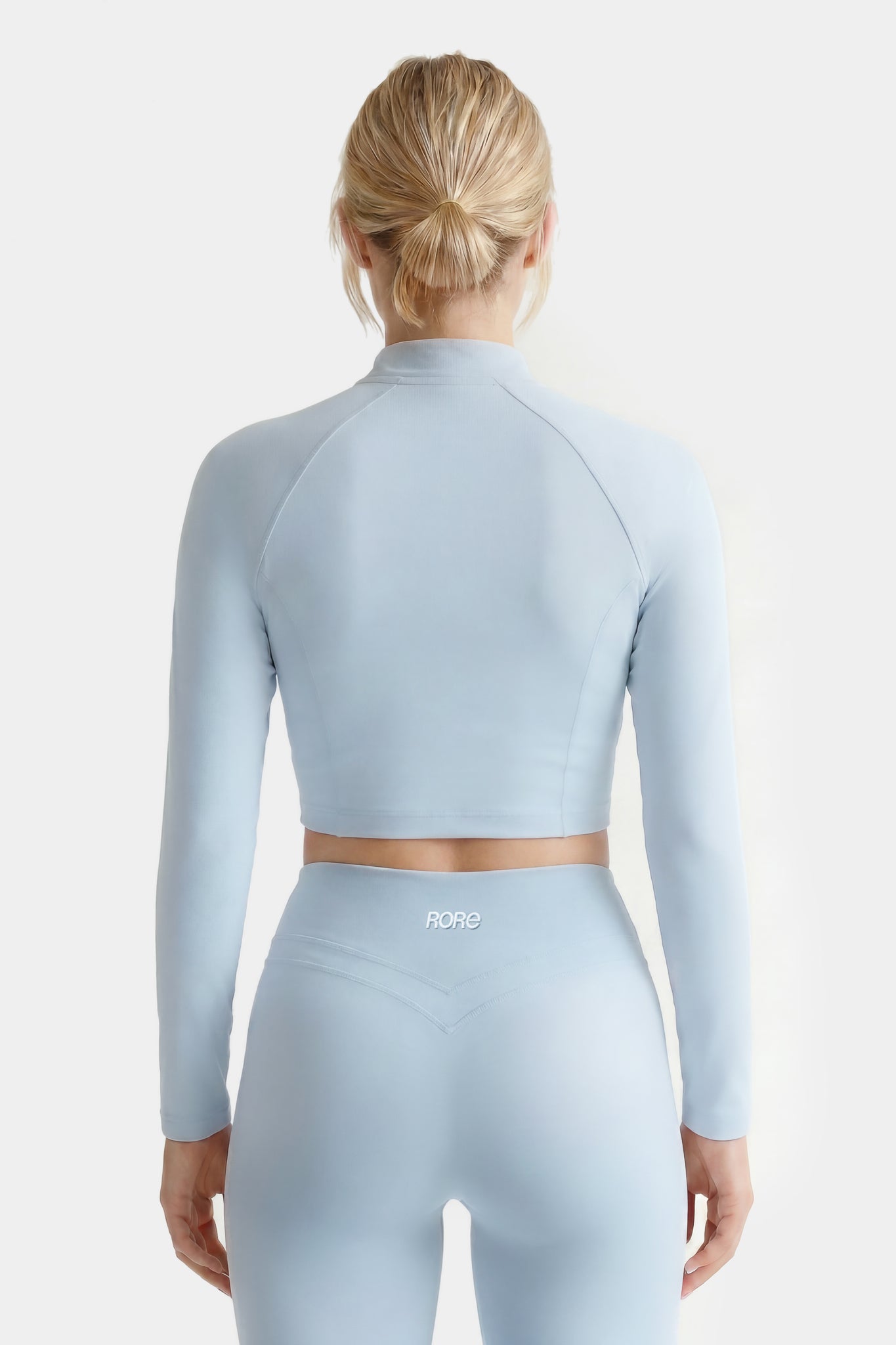 Veste Zip Tech Crop - Ice Blue