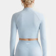 Veste Zip Tech Crop - Ice Blue