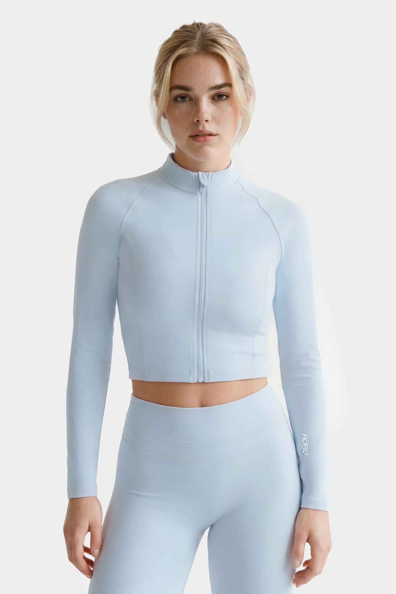 Veste Zip Tech Crop - Ice Blue