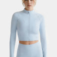 Veste Zip Tech Crop - Ice Blue