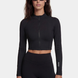 Veste Zip Tech Crop - Black
