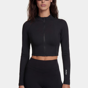 Veste Zip Tech Crop - Black