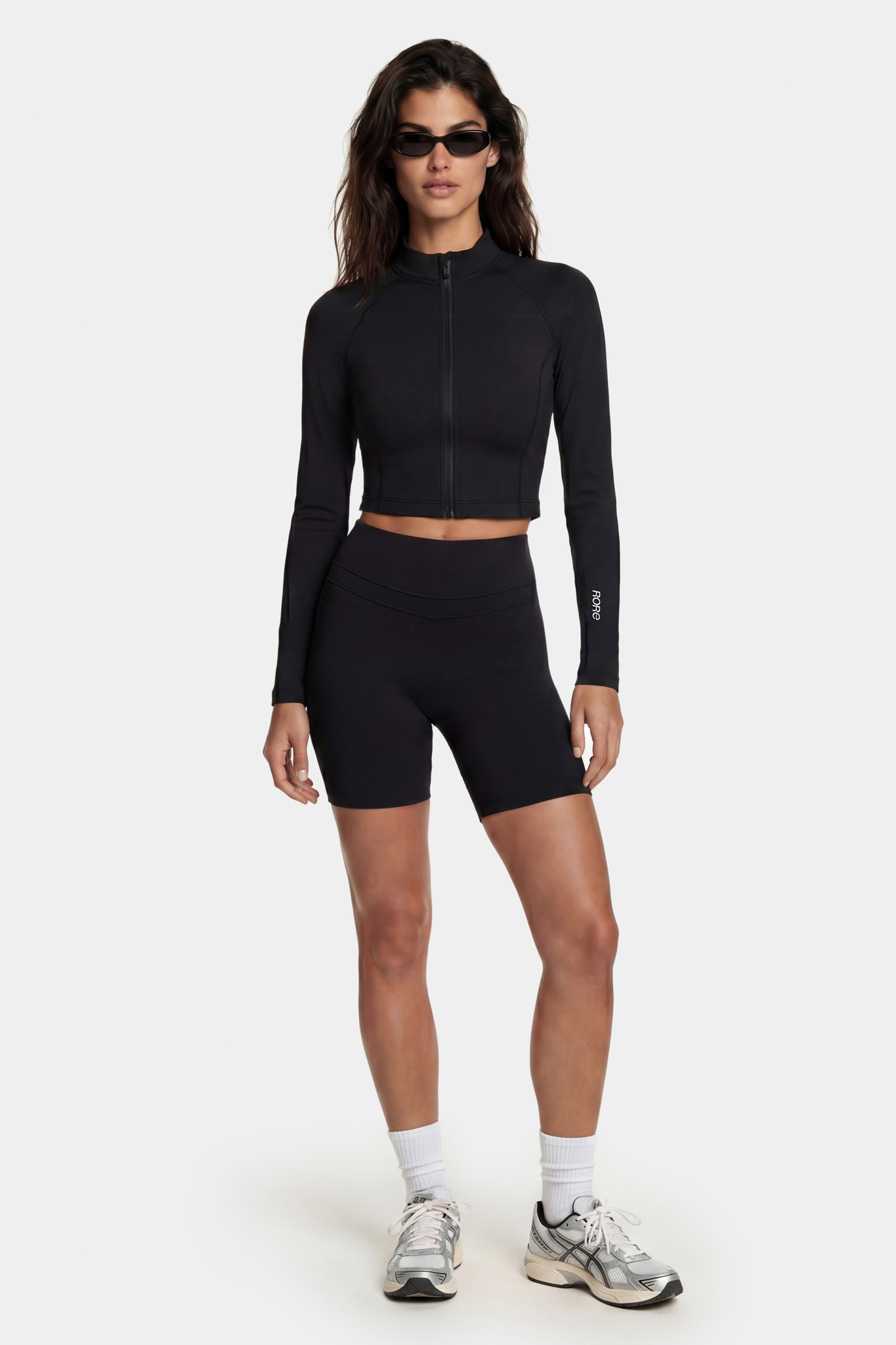 Veste Zip Tech Crop - Black