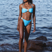 Bas de Bikini Shell - Sea Blue