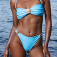 Bas de Bikini Shell - Sea Blue
