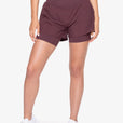 SHORT 2 IN 1 CROSSED - GRAPE