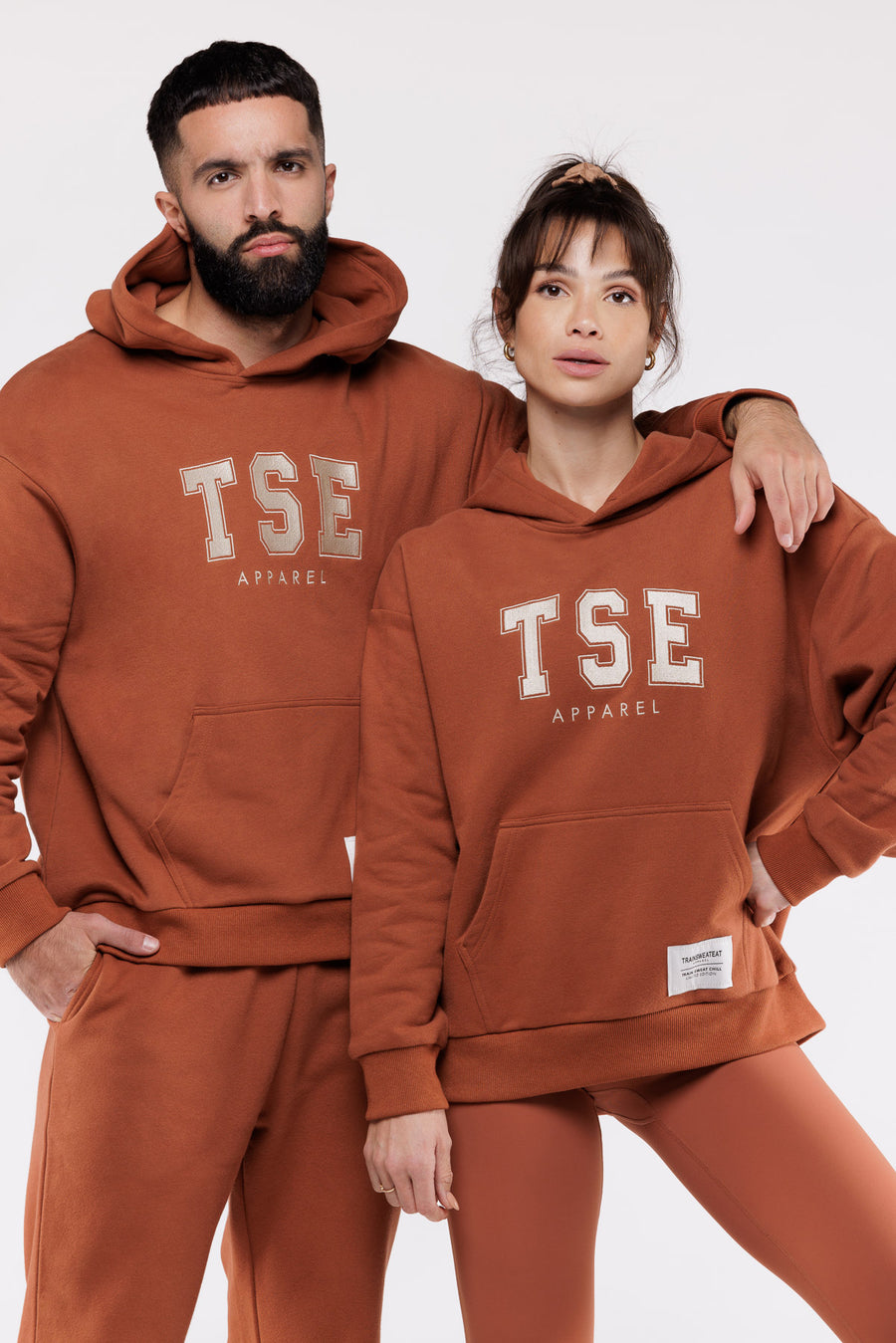 Hoodie Varsity  - Caramel