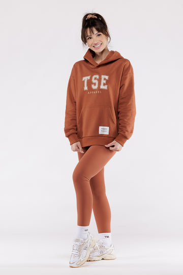 Hoodie Varsity  - Caramel