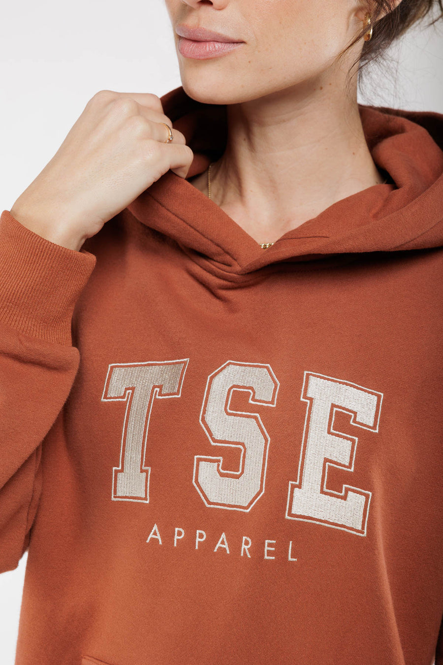 Hoodie Varsity  - Caramel