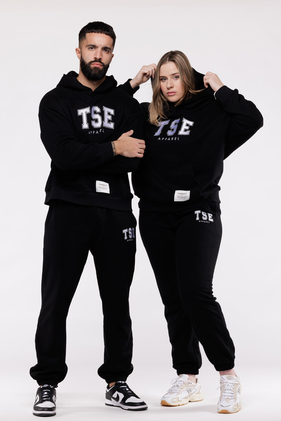 Hoodie Varsity  - Black