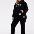 Hoodie Varsity  - Black