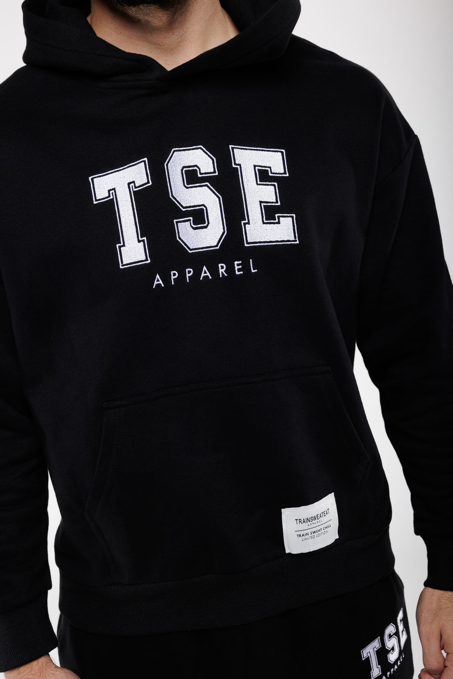 Hoodie Varsity  - Black