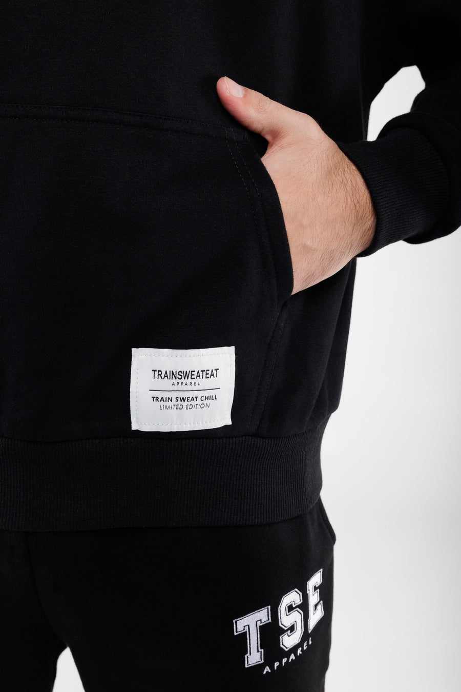 Hoodie Varsity  - Black