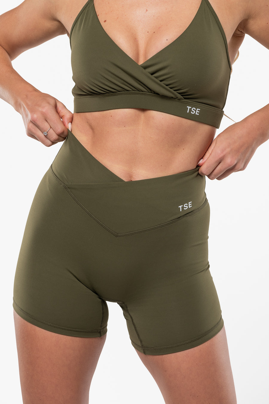 Short  Crossed - Kaki