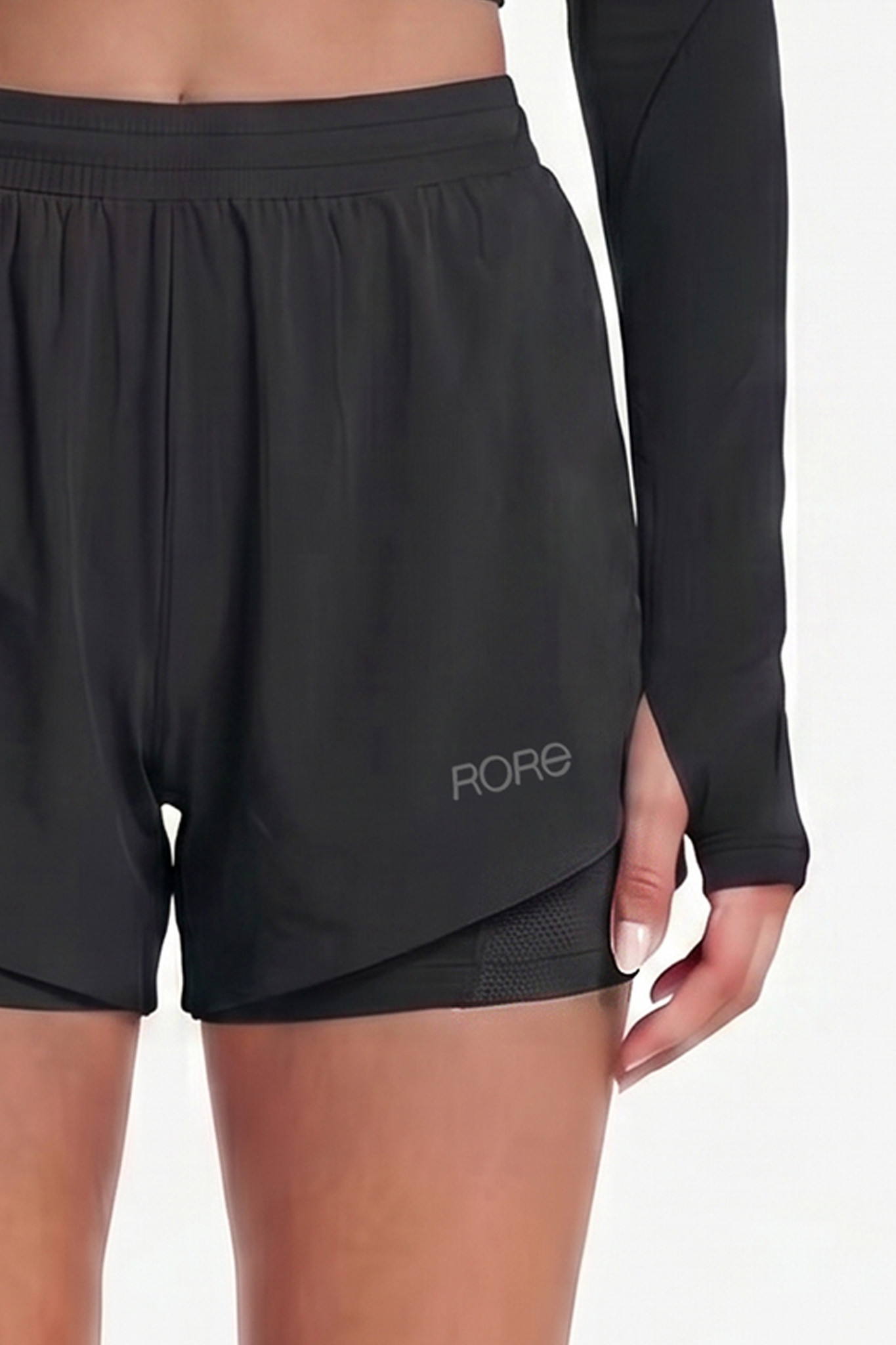 Short 2in1 Mesh - Black