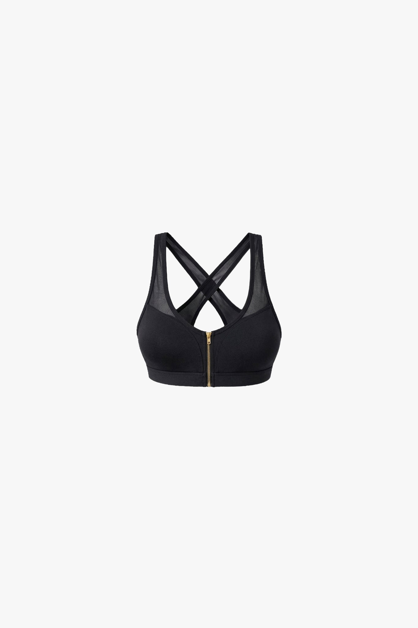 Brassière Zip Tech Mesh - Black