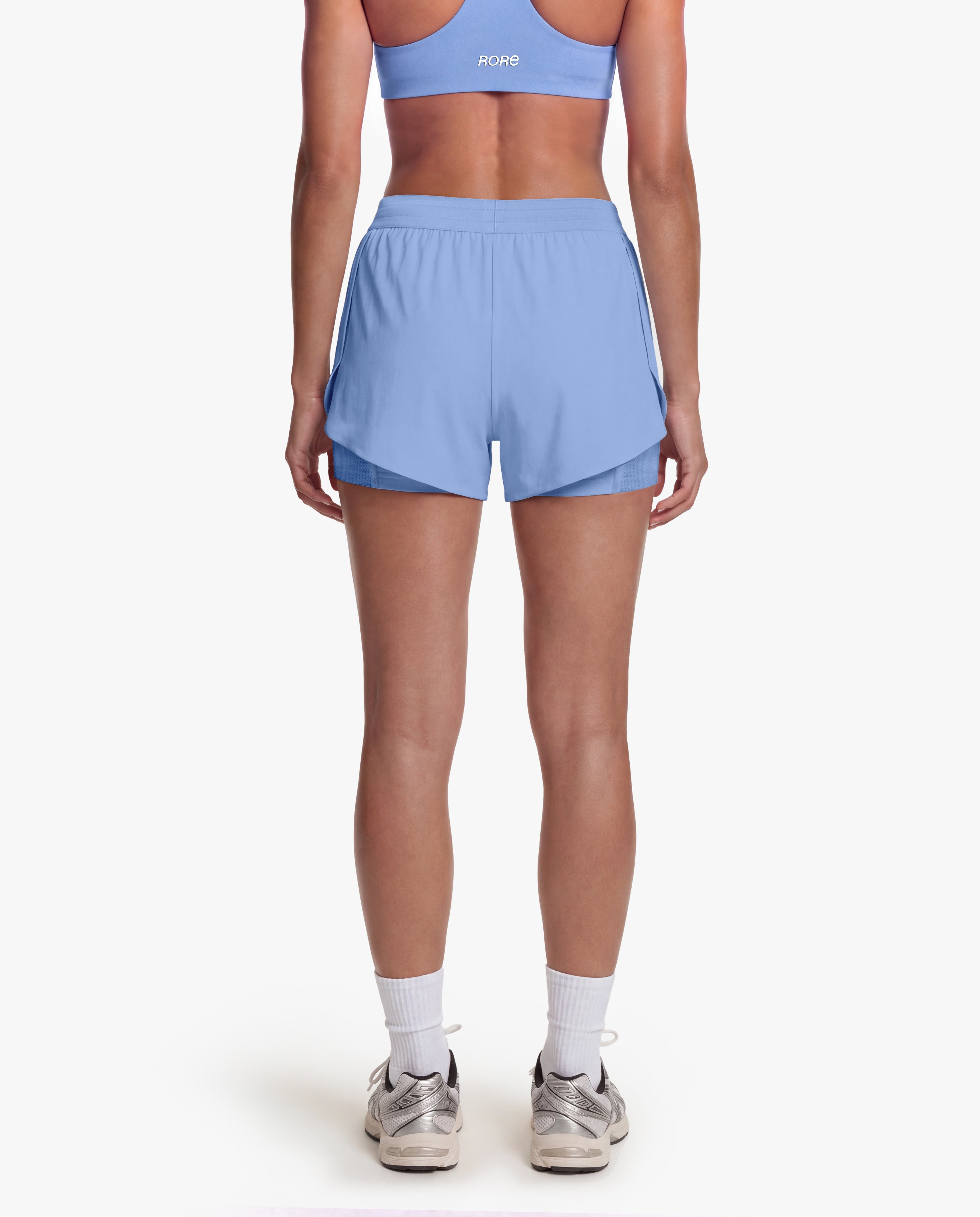 Short 2in1 Mesh - Denim Blue