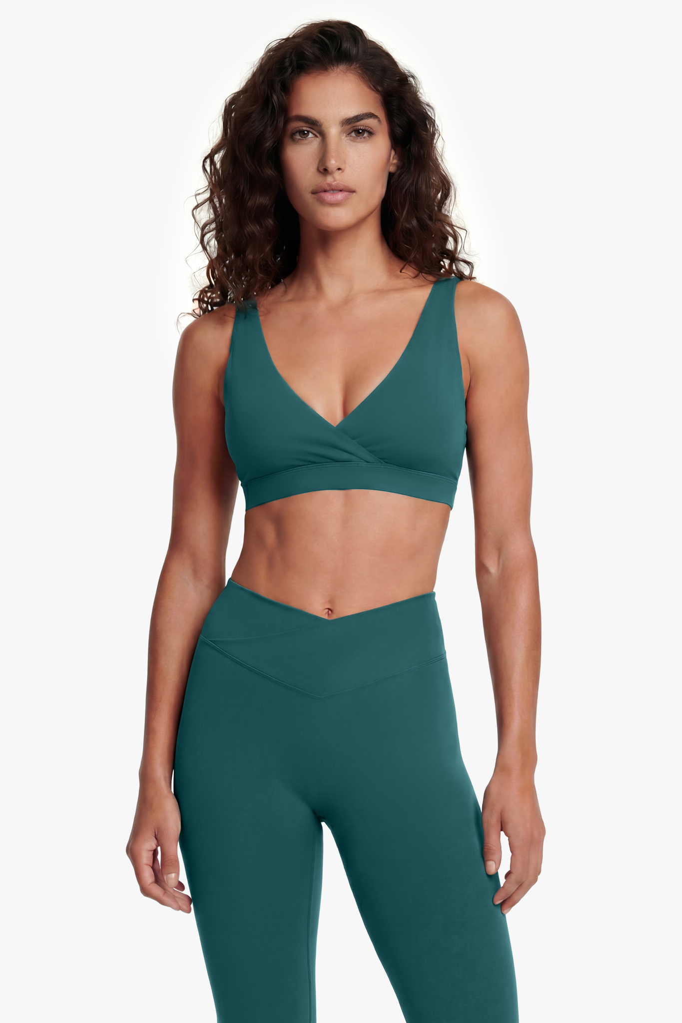 Brassière Crossed - Deep Teal