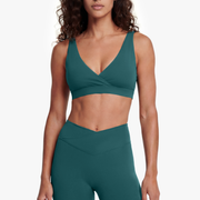 Brassière Crossed - Deep Teal