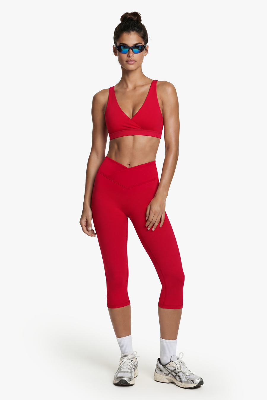 Crisscross Sports Bra - True Red