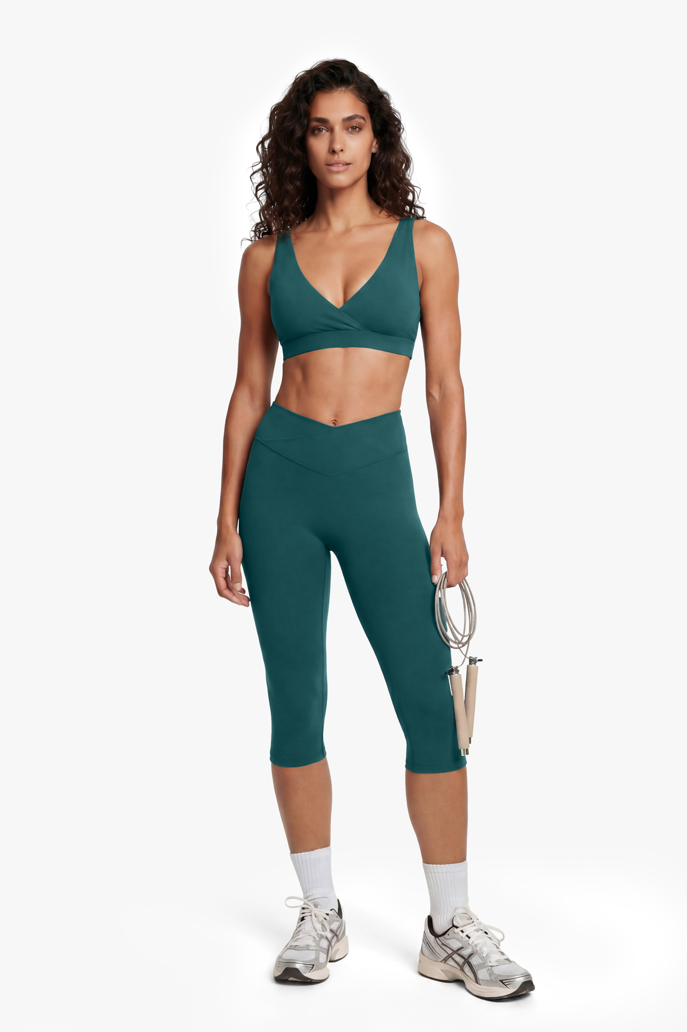 Brassière Crossed - Deep Teal