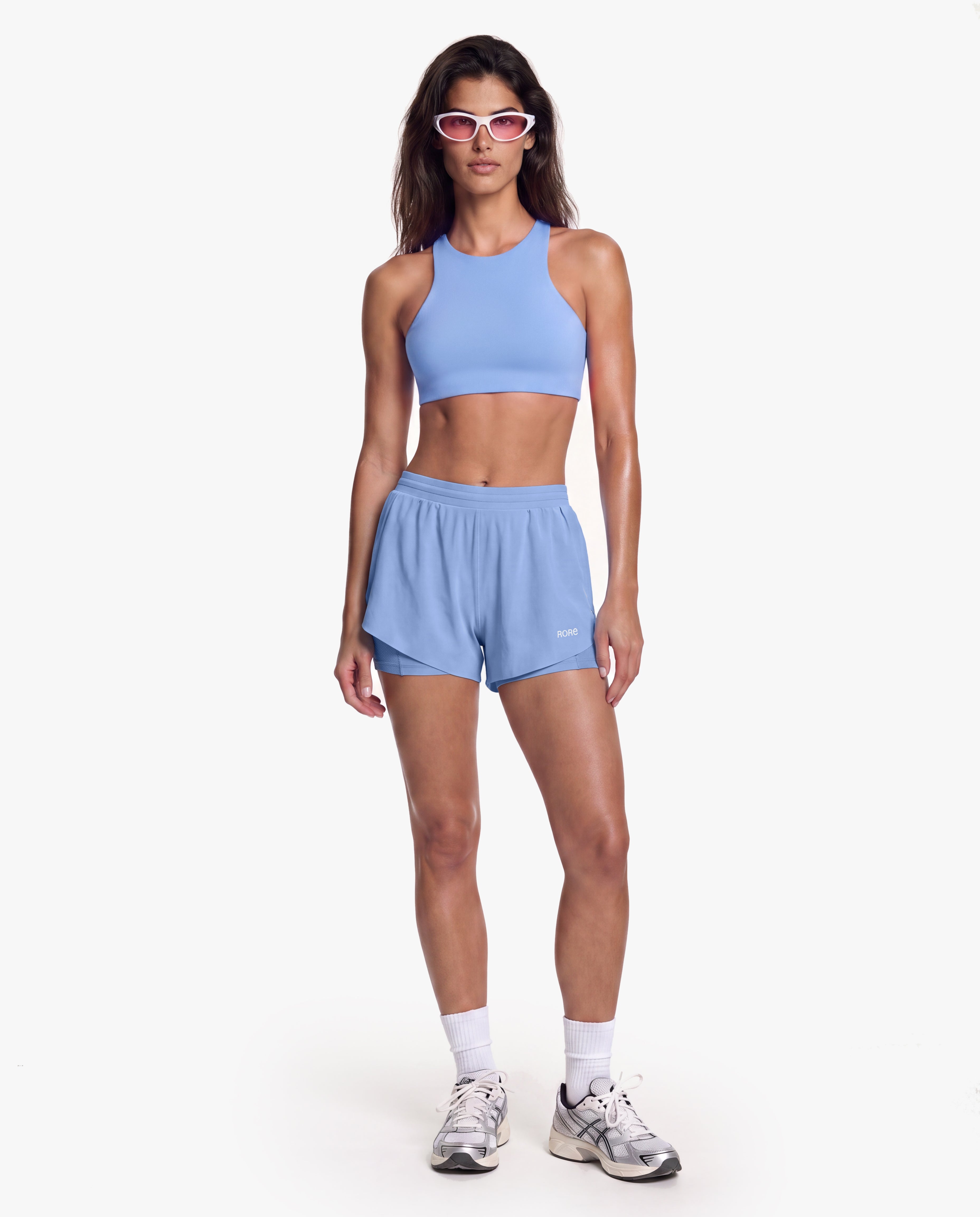 Short 2in1 Mesh - Denim Blue