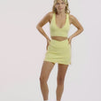 Brassière Crossed Back - Lemon Mist