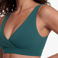 Brassière Crossed - Deep Teal